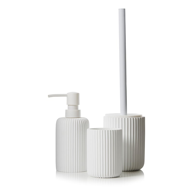 Ebony Bathroom Accessories in White