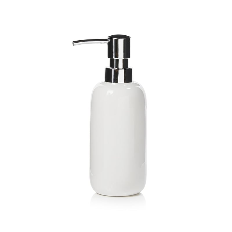 Ollie Bathroom Accessories White & Silver