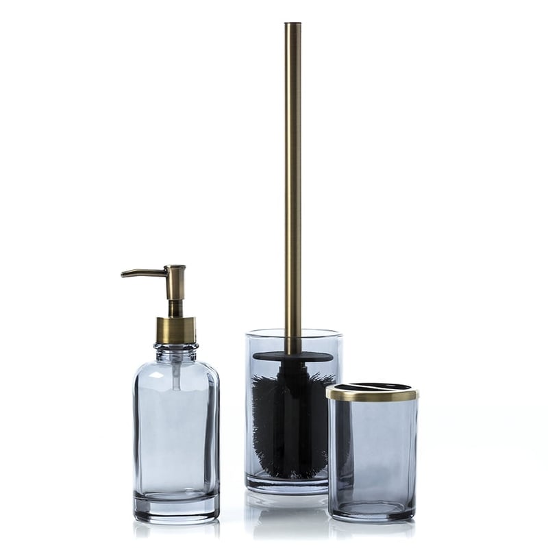 Deco Bathroom Accessories Charcoal