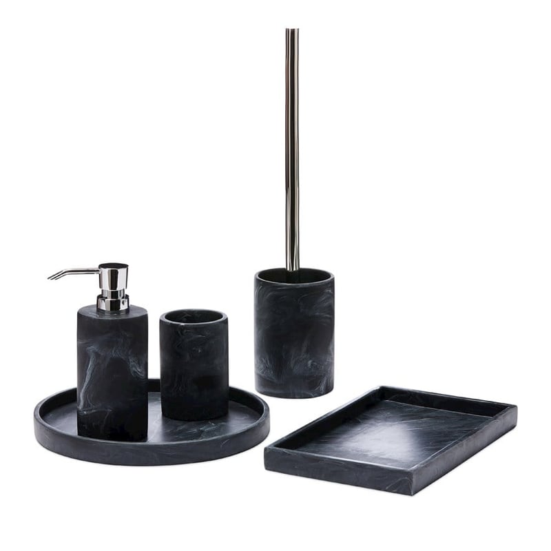 Milan Black Bathroom Accessories