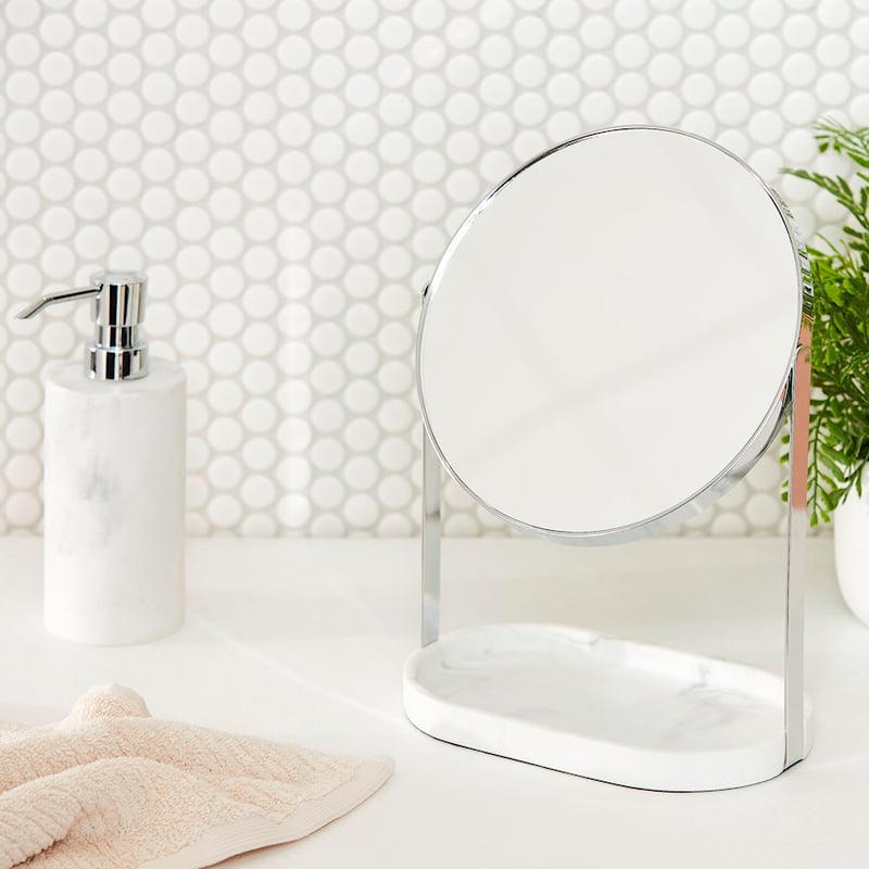 Milan White Vanity Mirror