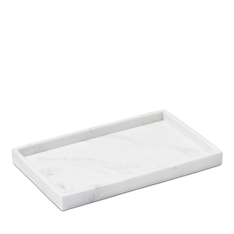 Milan White Rectangle Tray