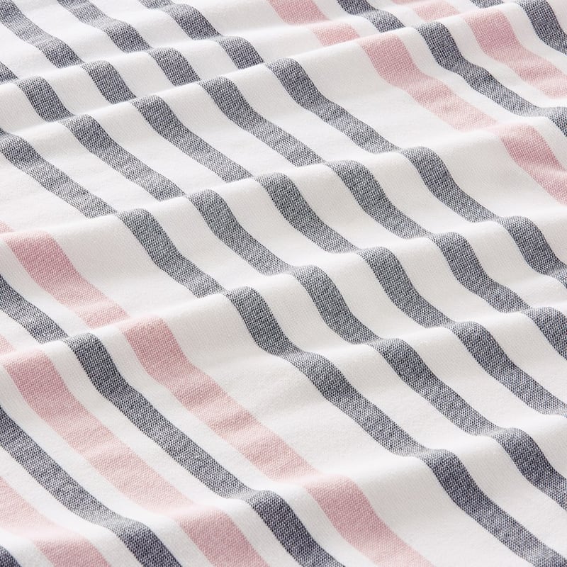 European Turkish Antalya Soft Pink Stripe Hooded Beach Towel