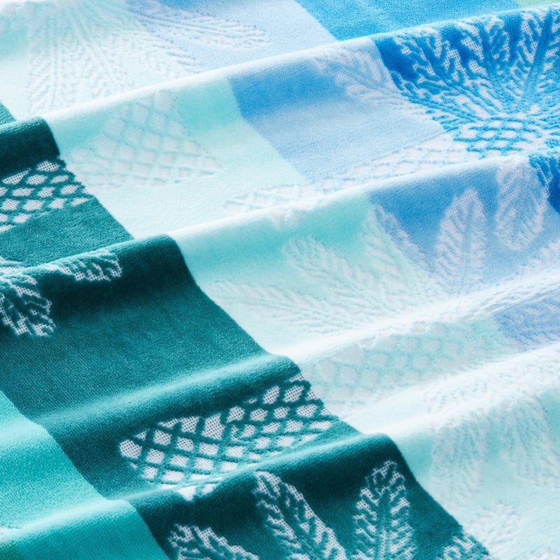 Velour Cuba Aqua Beach Towel 