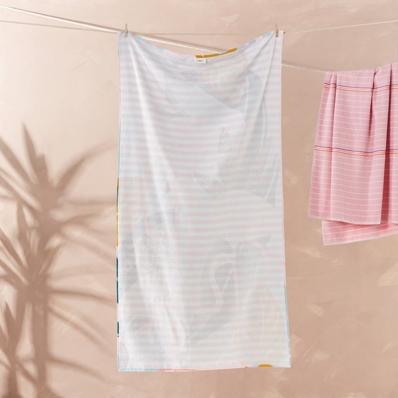 Velour Flamingo Dream Beach Towel  