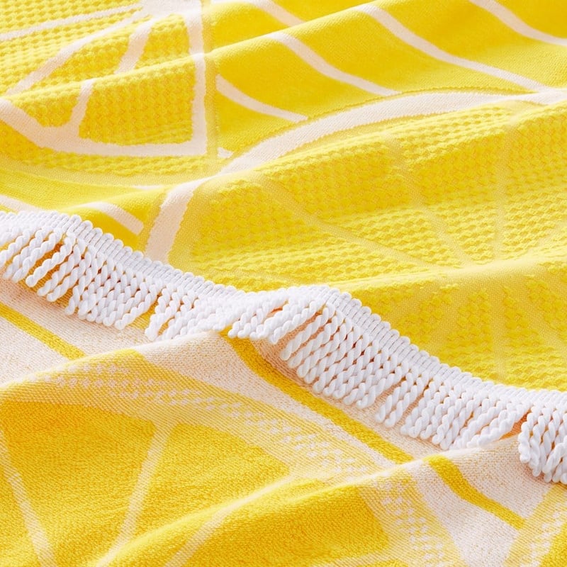 Velour Limonata Yellow Beach Towel 