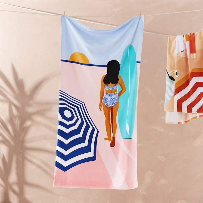 Sand Free Surf Babe Beach Towel 