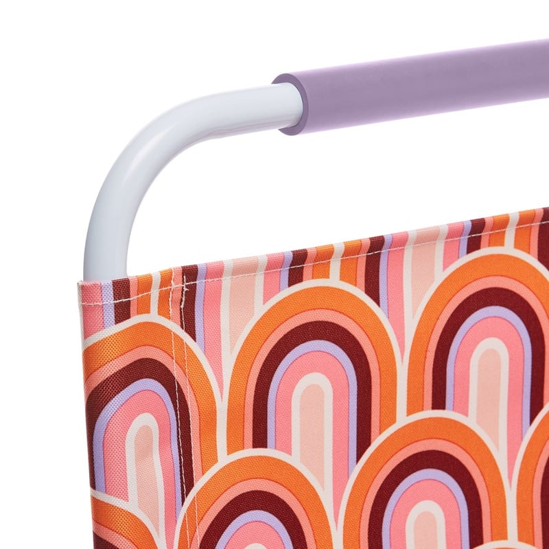 Beach Retro Rainbow Pink Chair 