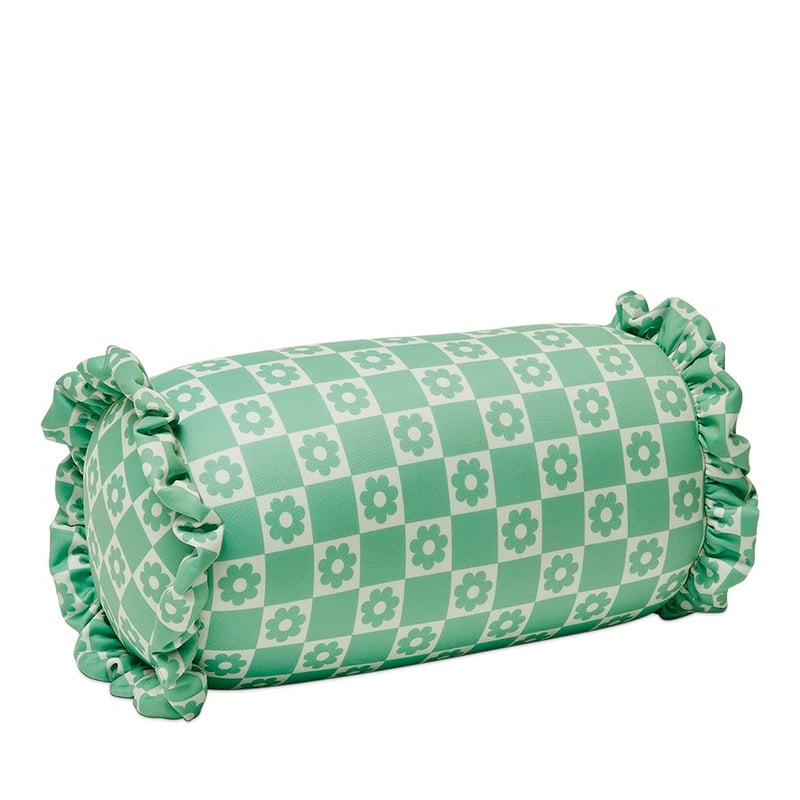 Cylinder Daisy Check Beach Pillow 