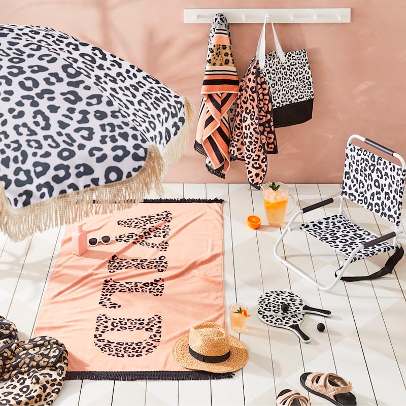 Beach Canvas Bag Leopard 