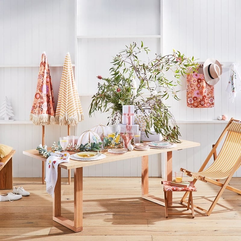 Timber Beach Sunshine Stripe Deck Chair