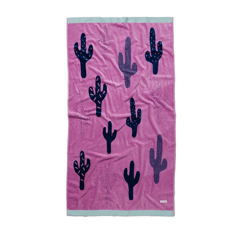 Velour Cactus Tropical Beach Towel
