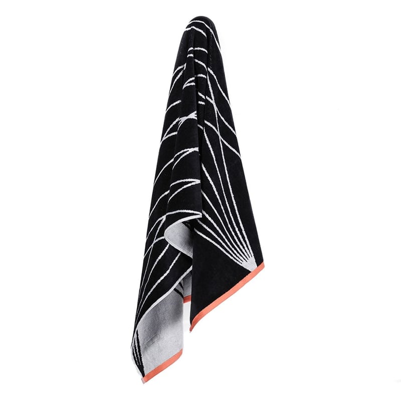 Velour Linear Beach Towel