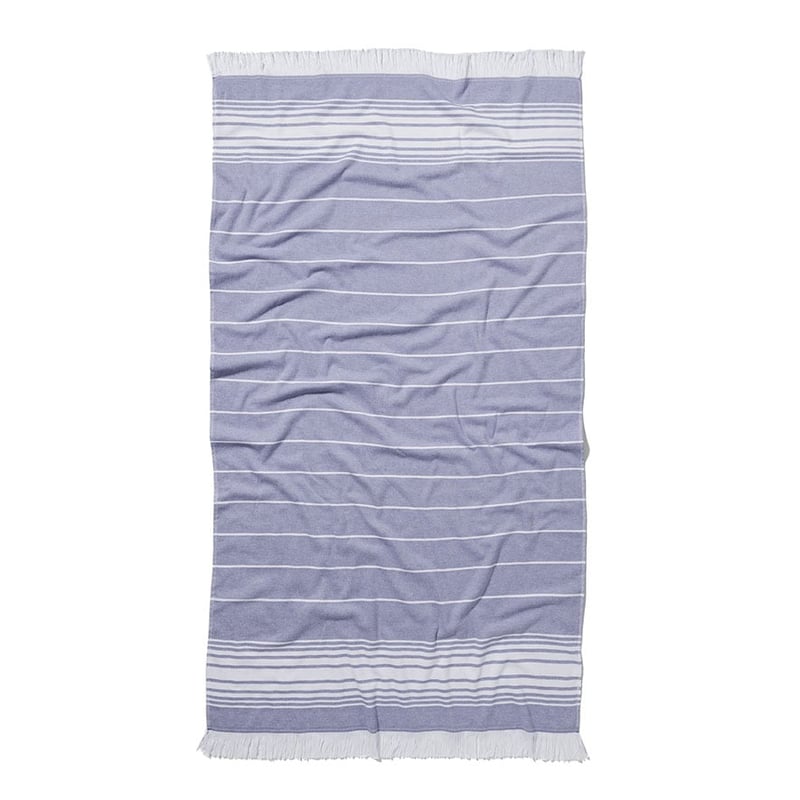 Indigo European Beach Nautical Stripe Beach Towel