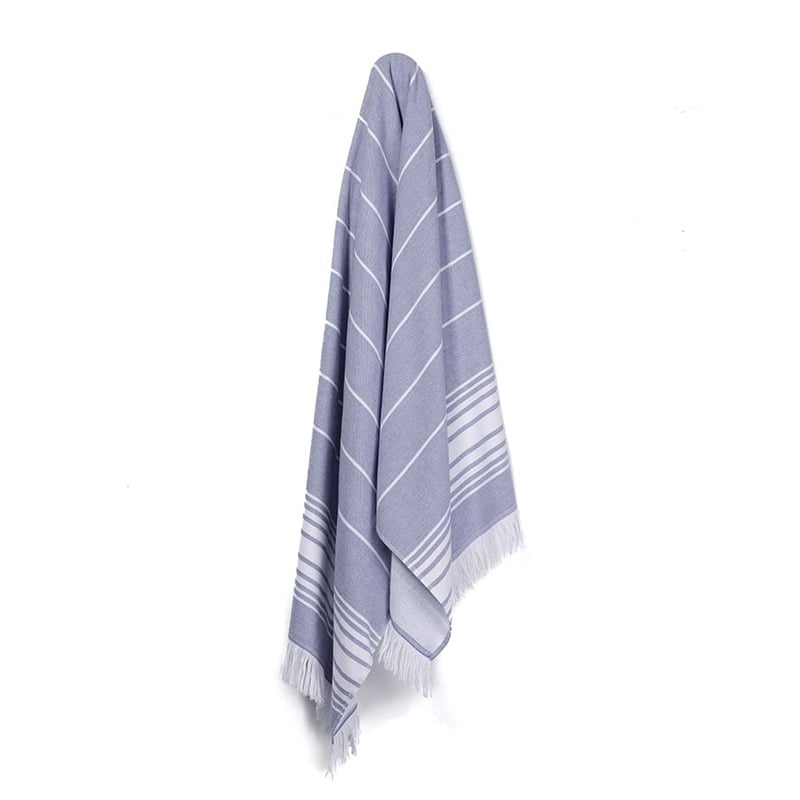Indigo European Beach Nautical Stripe Beach Towel