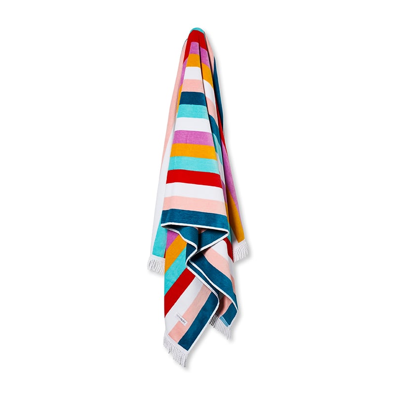 Velour Beach Towel Lollipop Stripe 