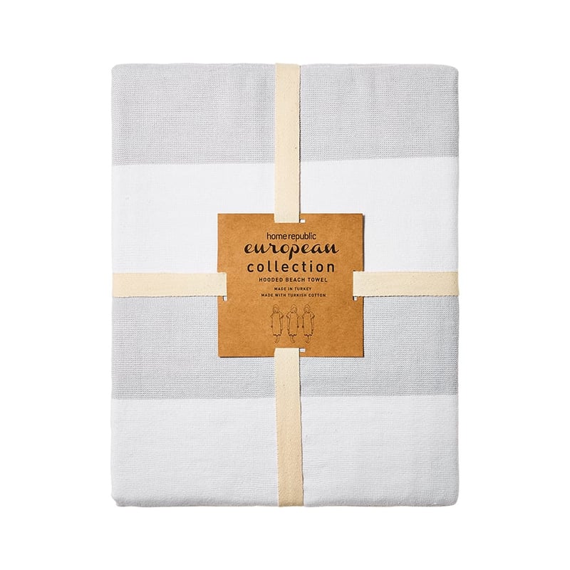 European Turkish Adult Hooded Beach Towel Marmaris Blues 