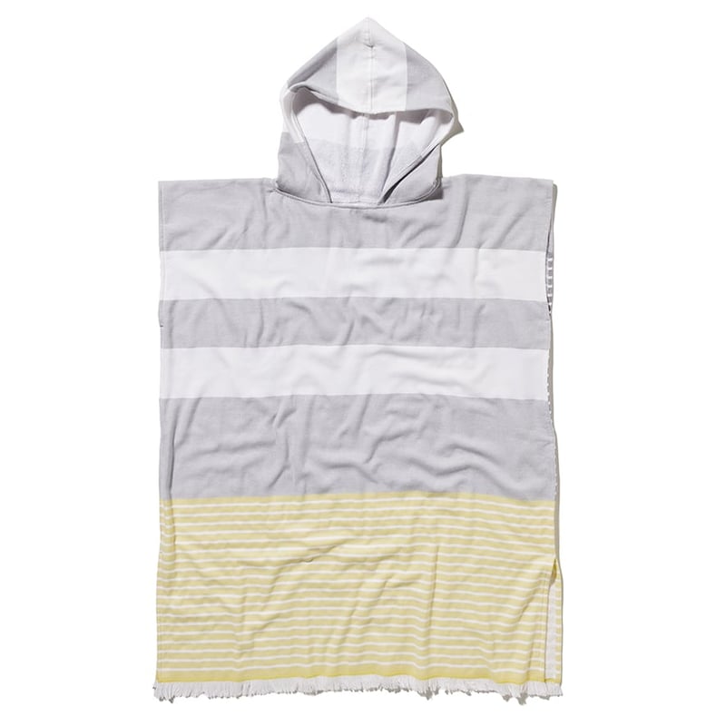 European Turkish Adult Hooded Beach Towel Zesty Stripe 