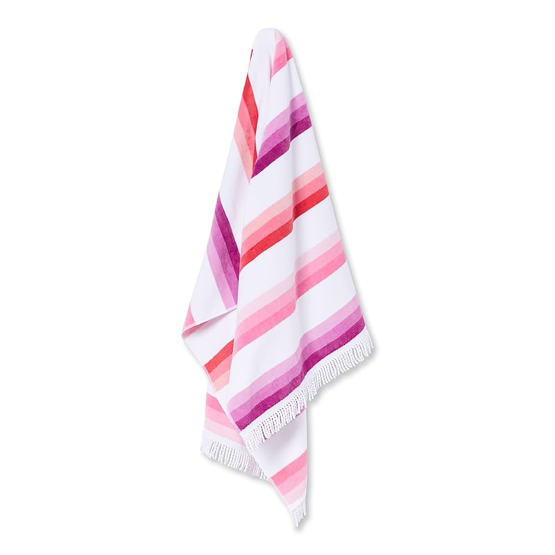 Velour Beach Towel Clovelly Pink 