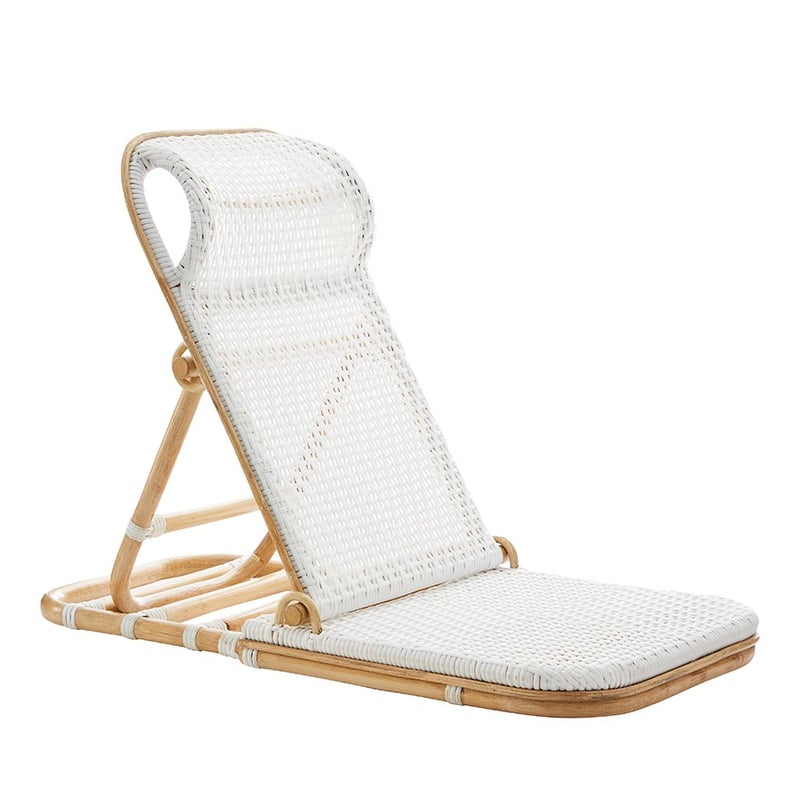 Boho Natural & White Beach Chair 