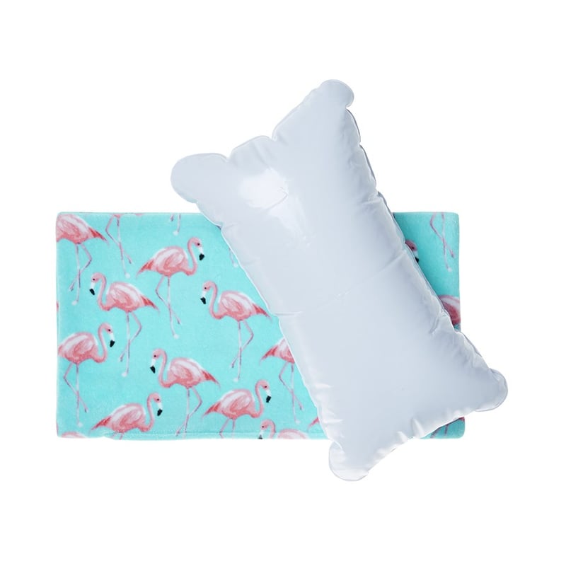 Beach Inflatable Pillow Fancy Flamingo 
