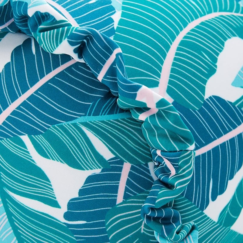 Tropicana Palm Cylinder Beach Pillow 