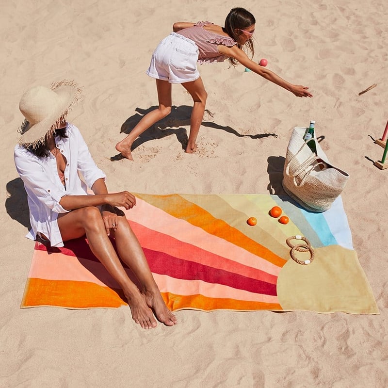70's Sunrays Sand Free Beach Towel