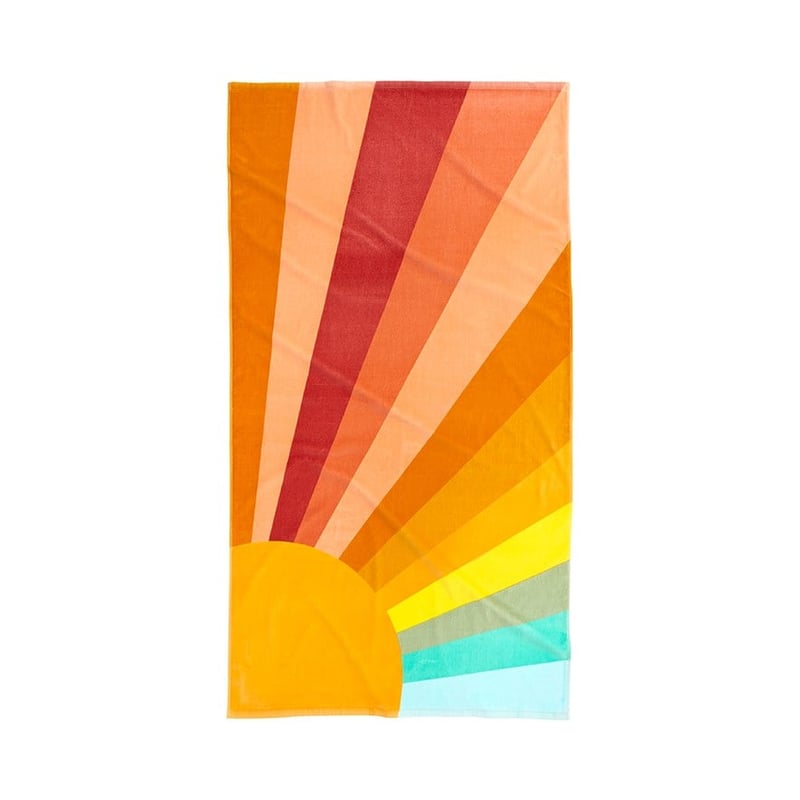 70's Sunrays Sand Free Beach Towel