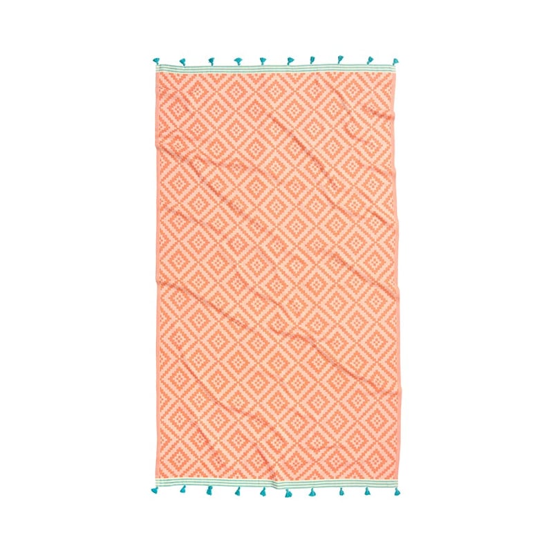 European Turkish Peshtemal Istanbul Coral Beach Towel