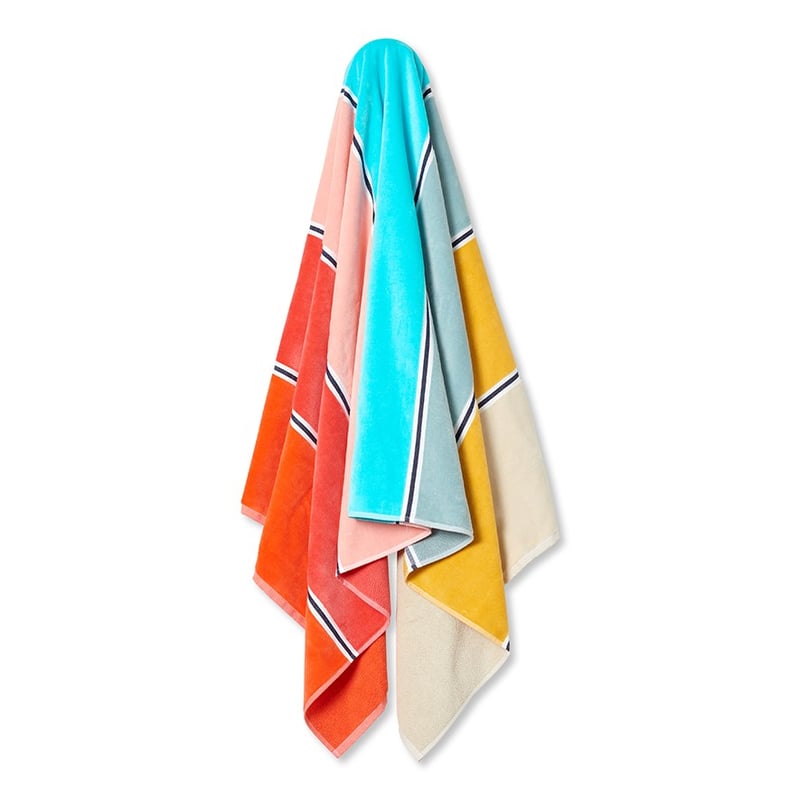 Noosa Multi Stripe Velour Beach Towel