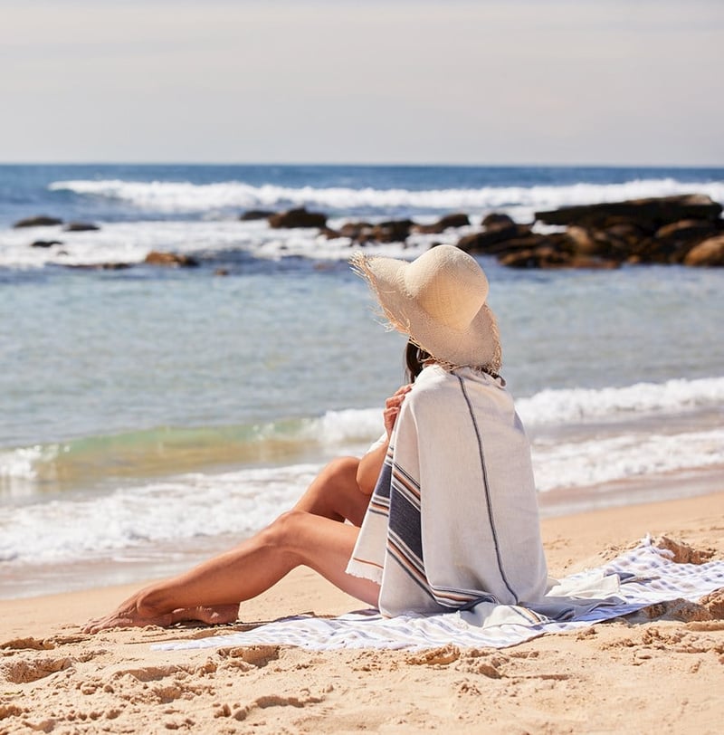 European Turkish Antalya Malmo Stripe Beach Towel