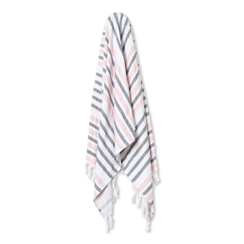 European Turkish Antalya Soft Pink Stripe Beach Towel
