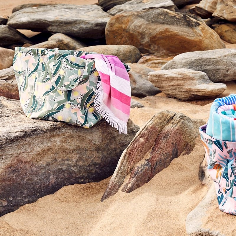 Native Flora Greens Beach Bag