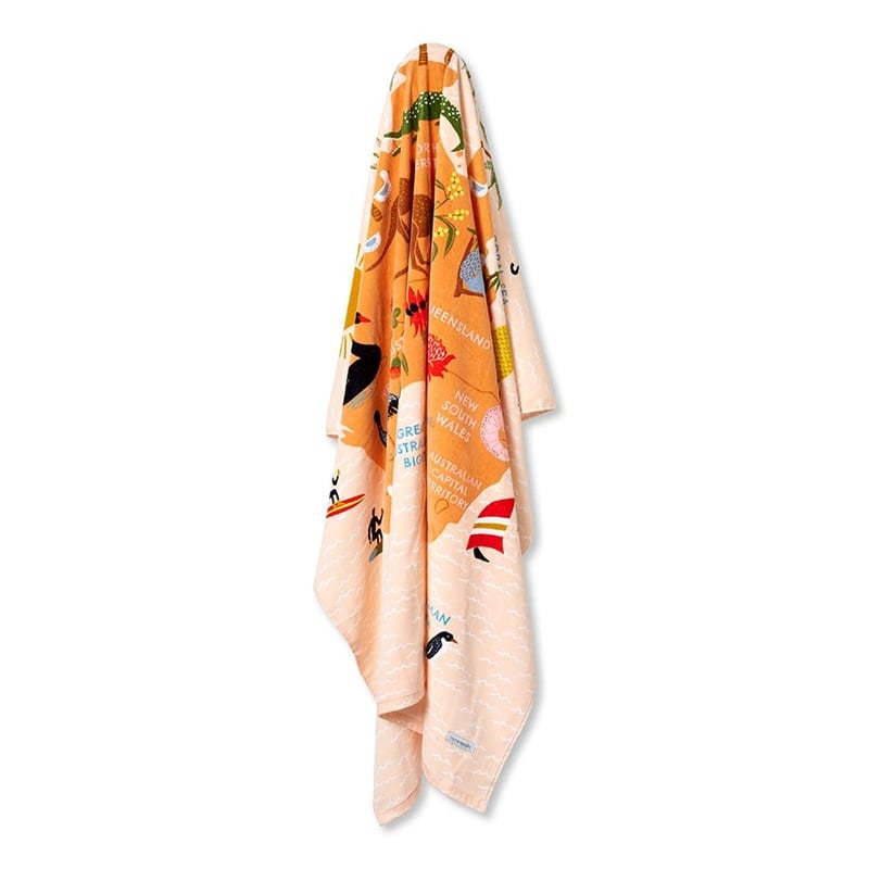 Australia Sand Free Family Beach Towel