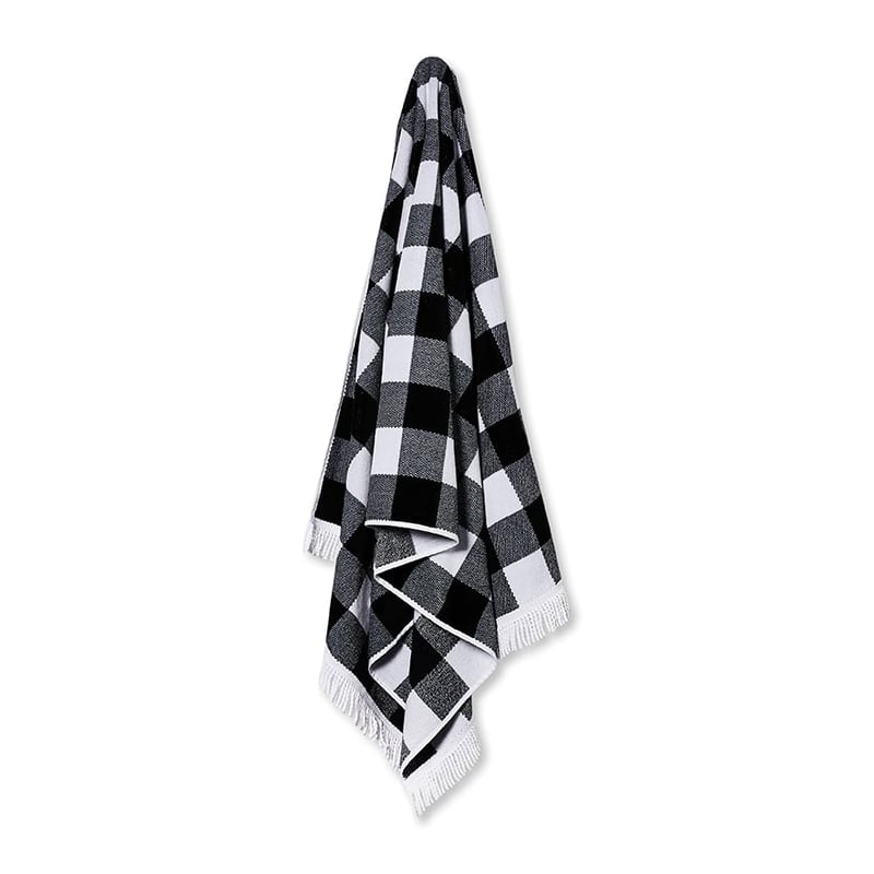 Velour Beach Towel Gingham 