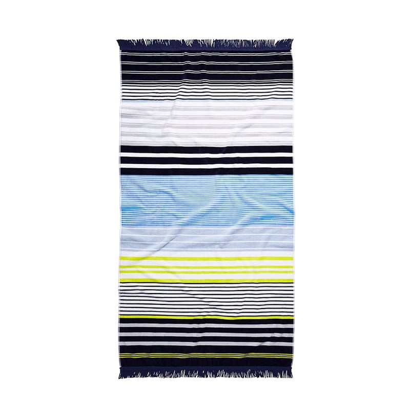 Velour Beach Towel Long Island Stripe 