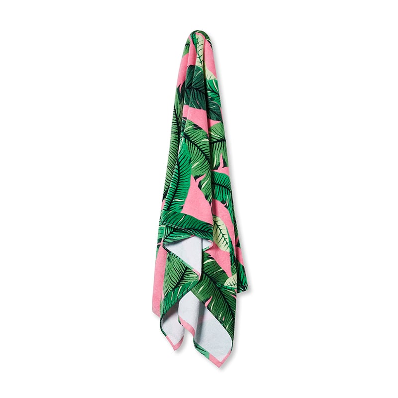 Standard Velour Beach Towel Banana Leaves