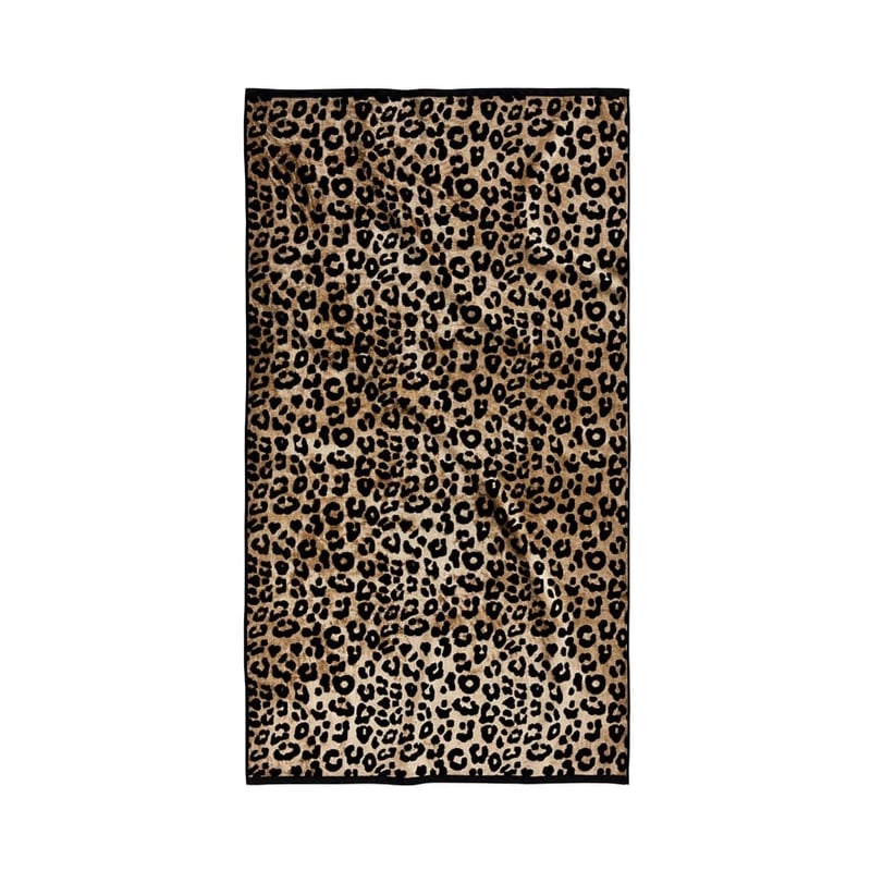Luxe Leopard Velour Beach Towel