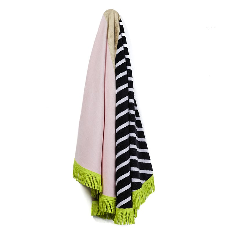 Velour Pink Sangria Circle Beach Towel