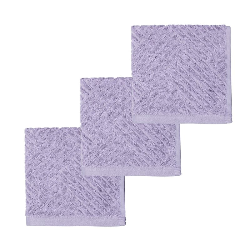 Paradise Lilac Face Washer Pack of 3