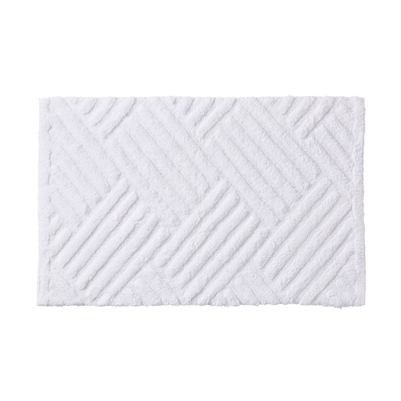 Paradise White Bath Mat
