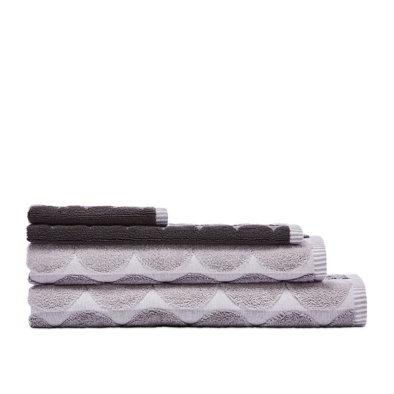 Arena Greys Multi Geo Stripe Towel Range 