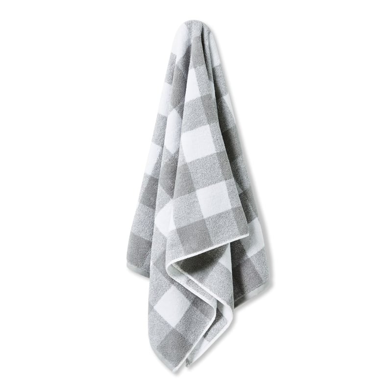 Gingham Pewter Towel Range