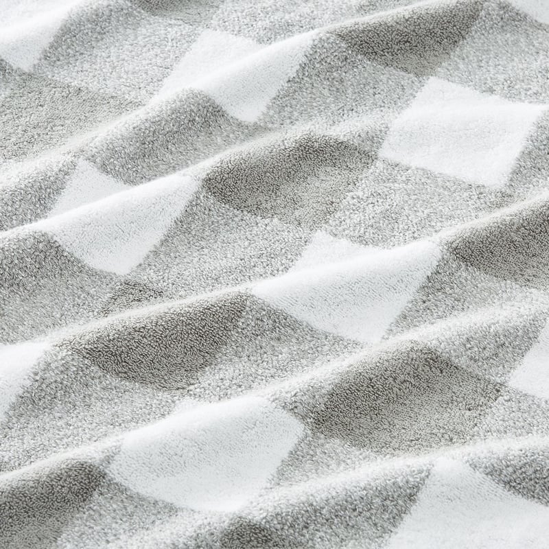 Gingham Pewter Towel Range