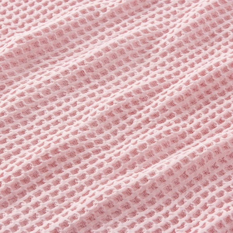 European Waffle Dusty Pink Marle Turkish Cotton Towel Range