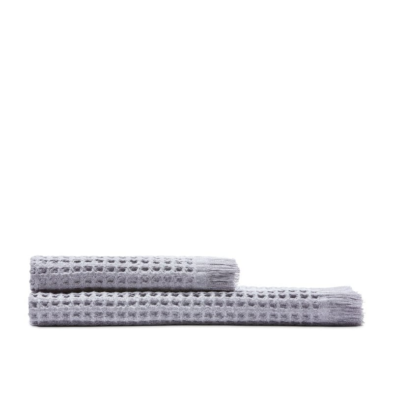 European Waffle Grey Marle Turkish Cotton Towel Range