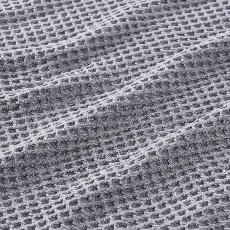 European Waffle Grey Marle Turkish Cotton Towel Range