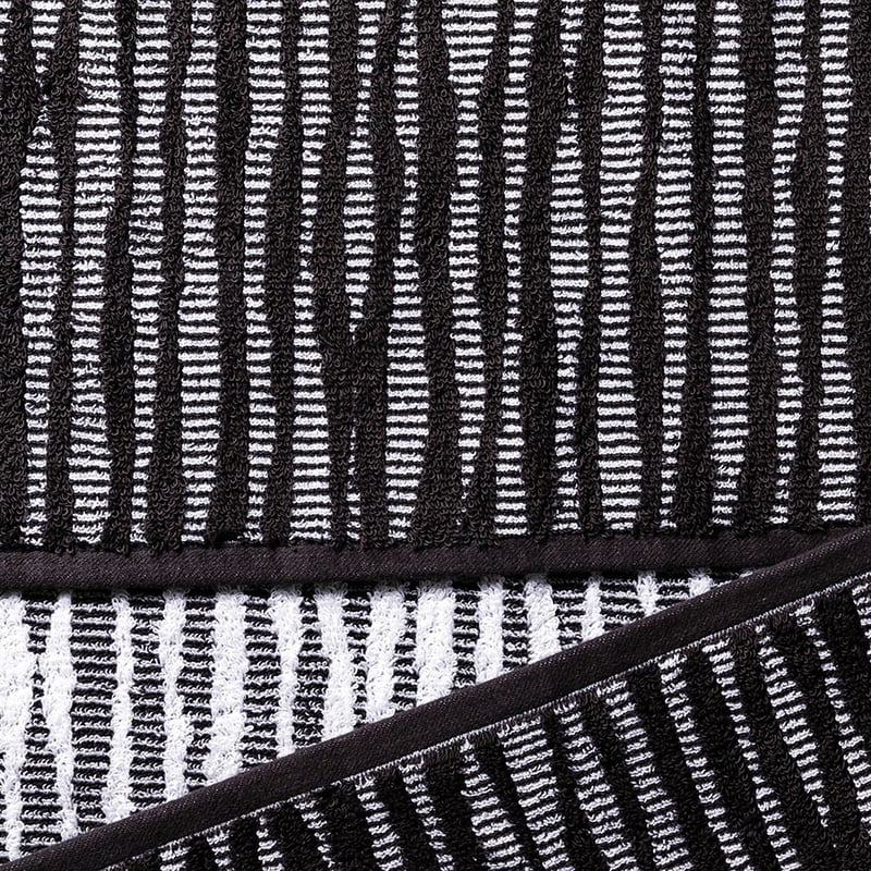 Berlin Stripe Towels Coal