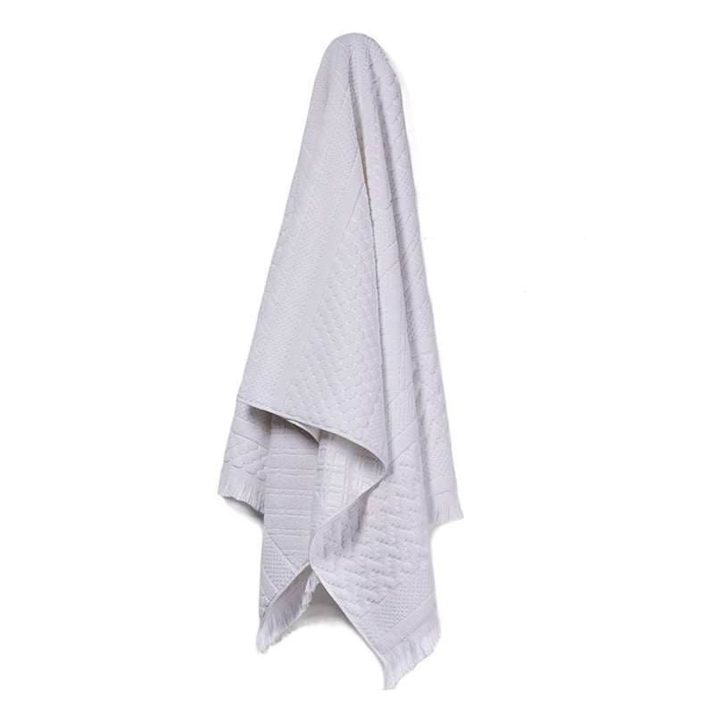 European Collection Turin Textured Towels Snow