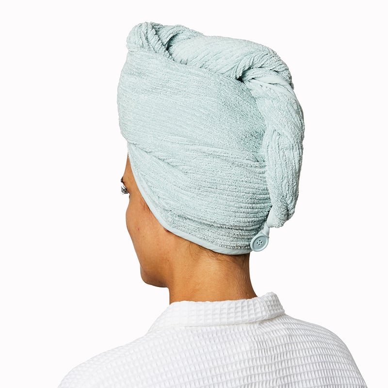 Flinders Spring Green Hair Towel Wrap
